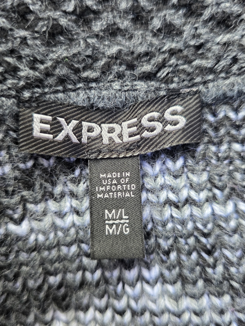 Express Aztec Open Front Cardigan M/L - Picture 6 of 12